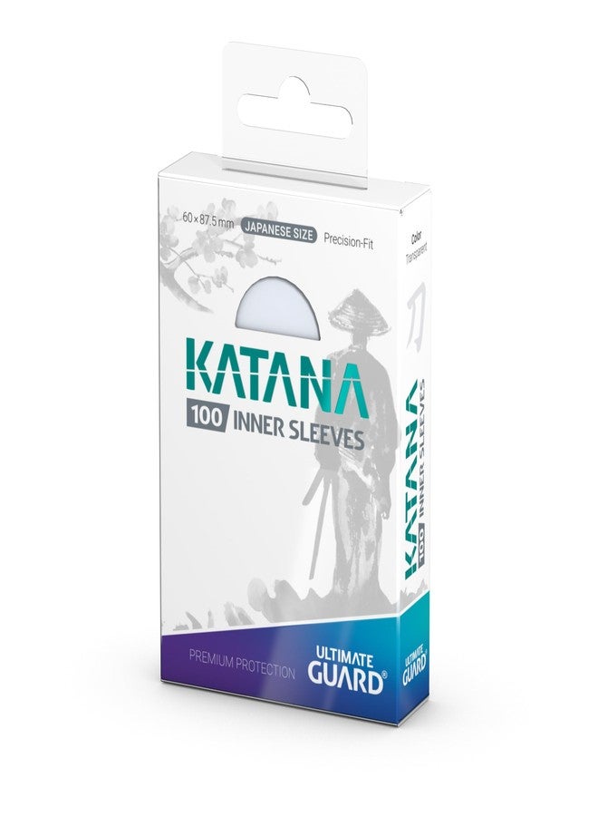 ألتيميت جارد أكمام بطاقات داخلية من Ultimate Guard Katana، 100 كم بحجم ياباني لبطاقات ألعاب الورق، 60 × 87.5 مم، شفافة، أكمام للبطولات، خالية من مادة PVC والأحماض، مثالية للتغليف المزدوج. - Image 2